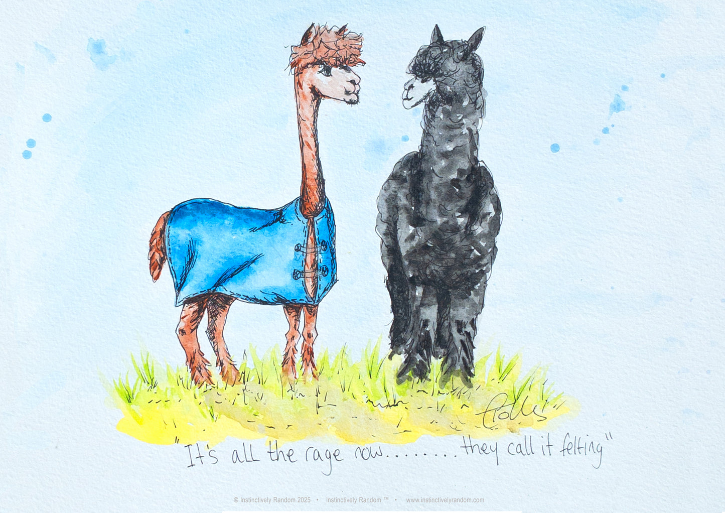 They Call it Felting Alpaca Print | Instant Digital Download