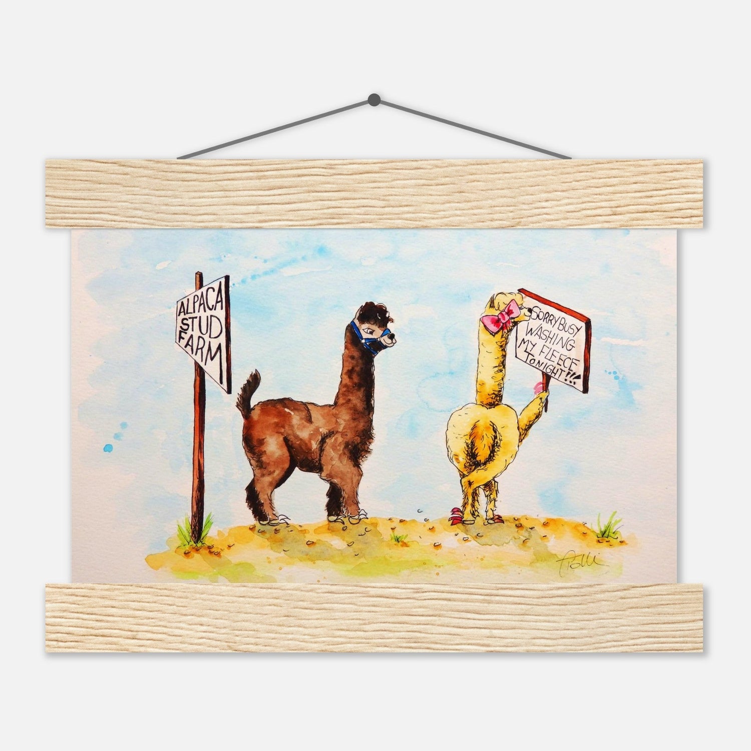 Alpaca Wall Hanging Posters
