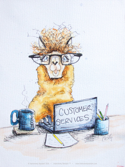 Audrey at Customer Services | Instant Digital Download