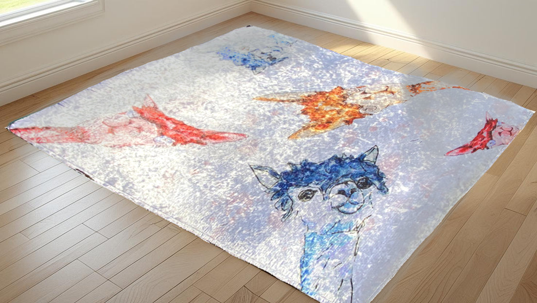 Sumptuous Velvet Shimmer Indoor Kids Rug – Alpaca Edition